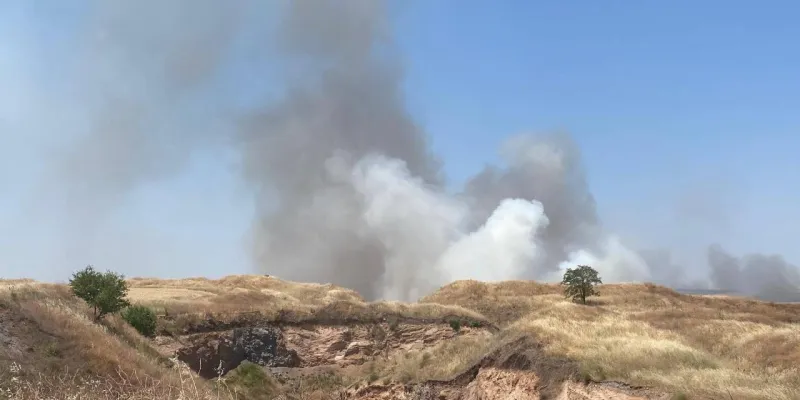 Tekirdağ'da Korkunç Yangın! 70 Dönüm Buğday Külü Oldu