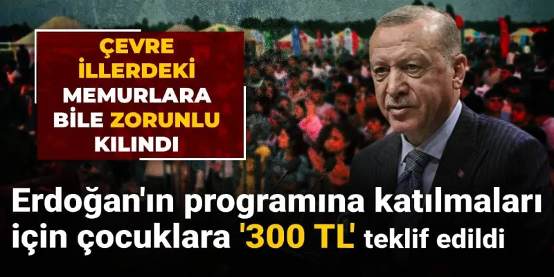 Erdoğan'ın Malazgirt Şovu: Çocuklara 300 TL Rüşvet mi Verildi?