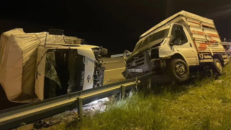 Kars'ta Feci Kaza! Kamyonetler Çarpıştı, Hayvanlar Telef Oldu!