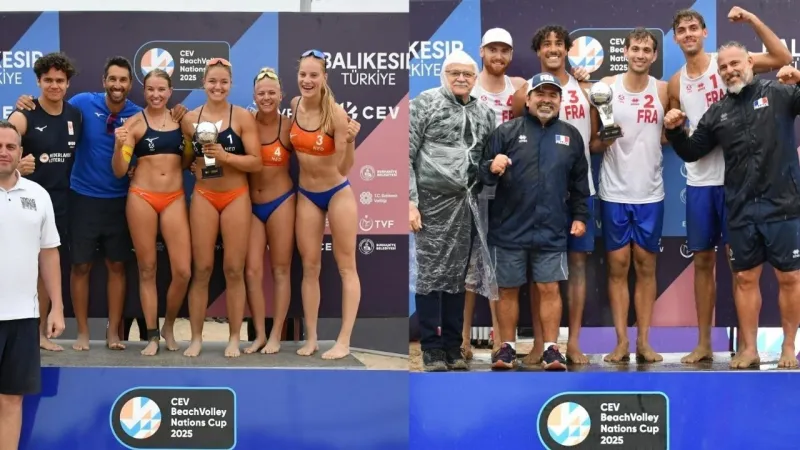 Milletler Kupası'nda şampiyonlar belli oldu: CEV Beach Volley Nations Cup 2025, Burhaniye Ören Plajı’nda tamamlandı