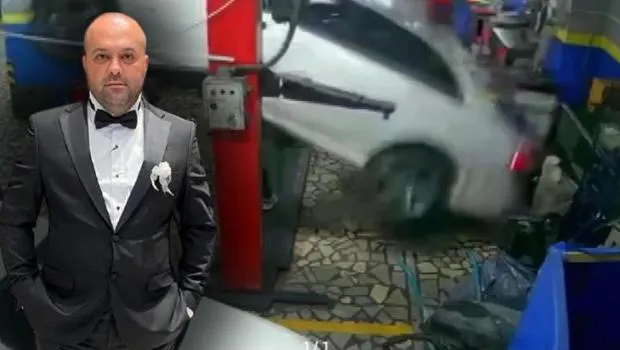 Beykoz'da Tamirhanede Korkunç Ölüm! 2.5 Tonluk Araç Fatih'in Üzerine Düştü