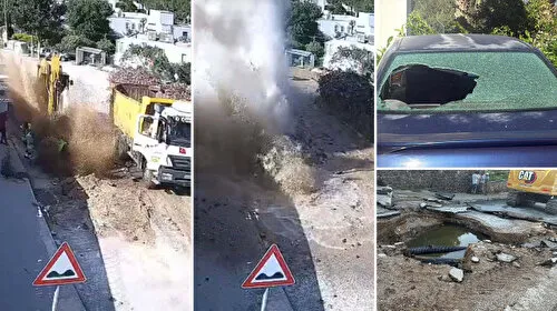 Bodrum'da yine isale hattı patladı: Çok sayıda evi su bastı, otomobiller hasar gördü
