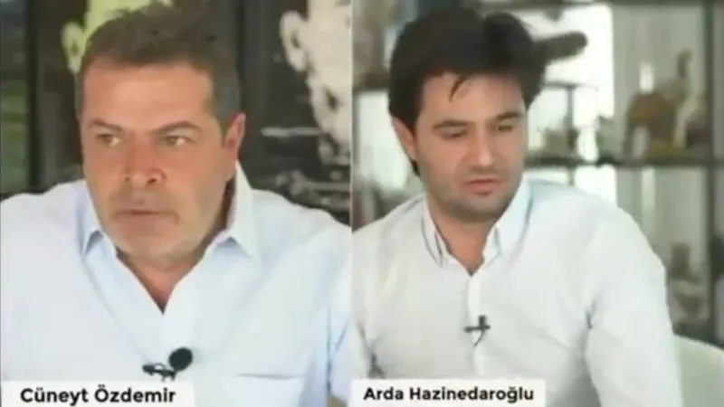 Cüneyt Özdemir'in yayını sırasında kaydedilen deprem anı