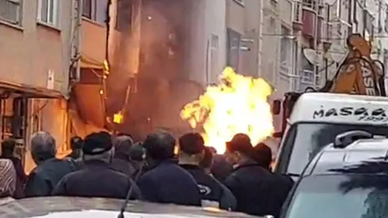 İstanbul'da doğal gaz patlaması