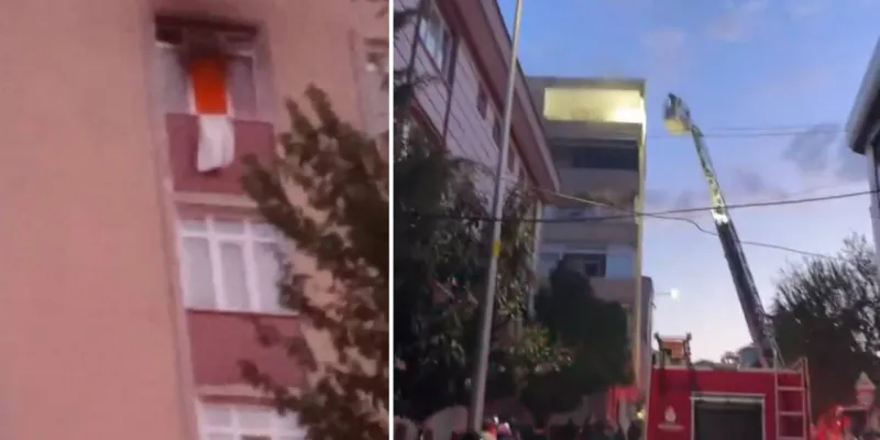 Küçükçekmece'de Bina Alevlere Teslim! Yangının Sırrı Ne?