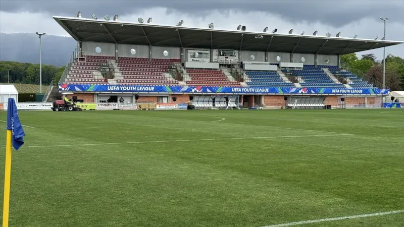 UEFA Gençlik Ligi maçları için stadyumda yenileme ve düzenleme çalışmaları yapıldı