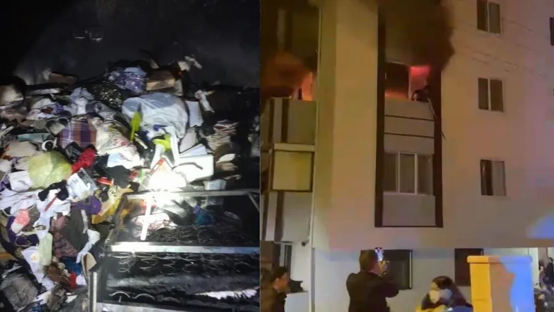 Yalova'da çöp evde yangın: Yaşlı çift hayatını kaybetti, oğulları ağır yaralı